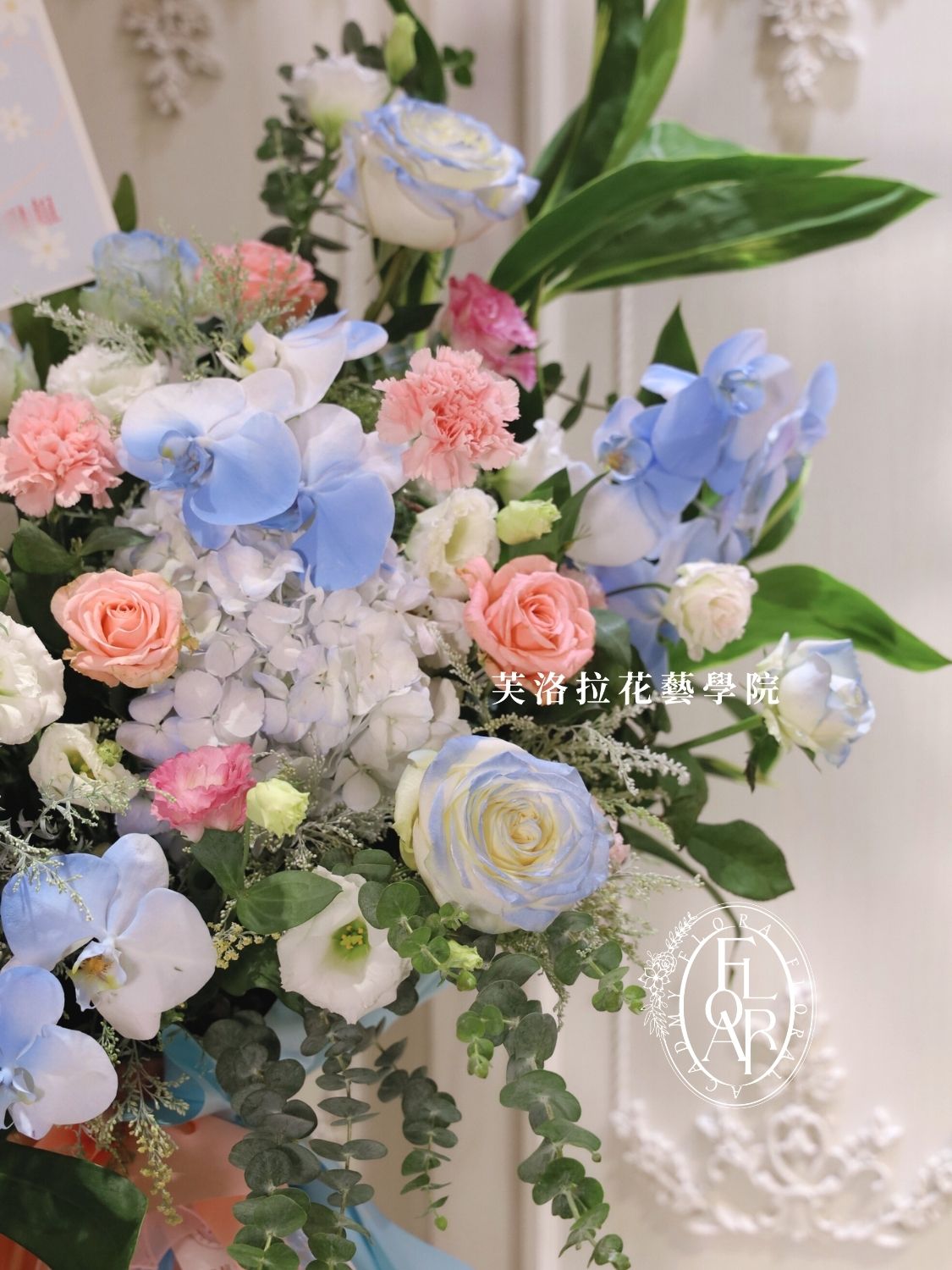 粉色系高架花籃Luxury Artistic Grand Opening Flower Stand (11)