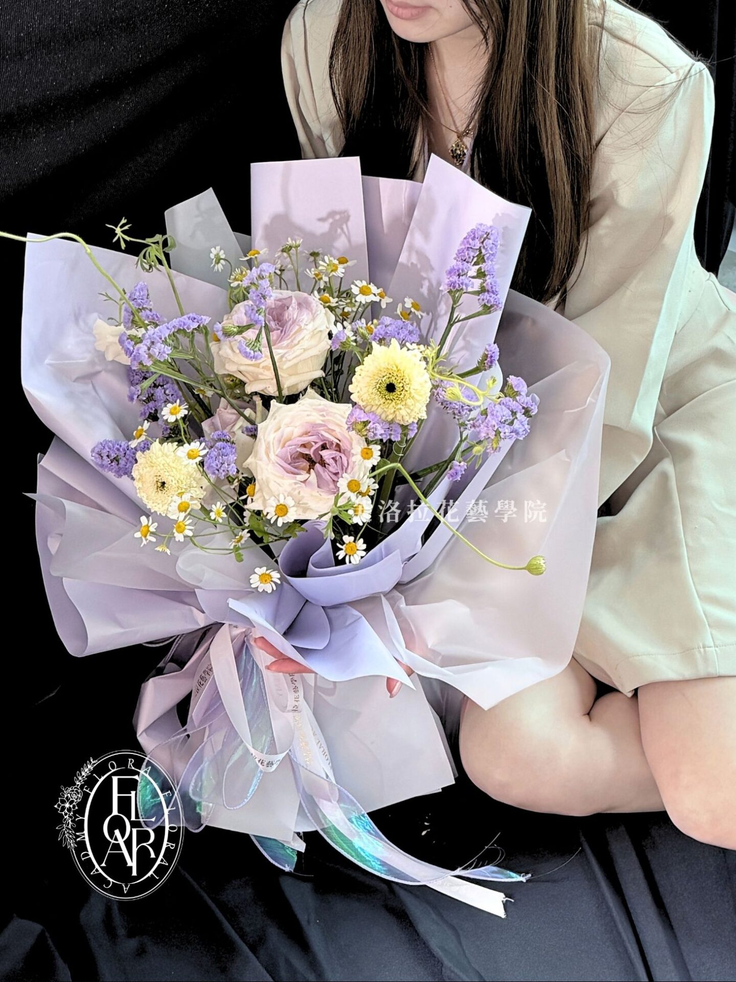 Elegant Purple Rose Bouquet (2)