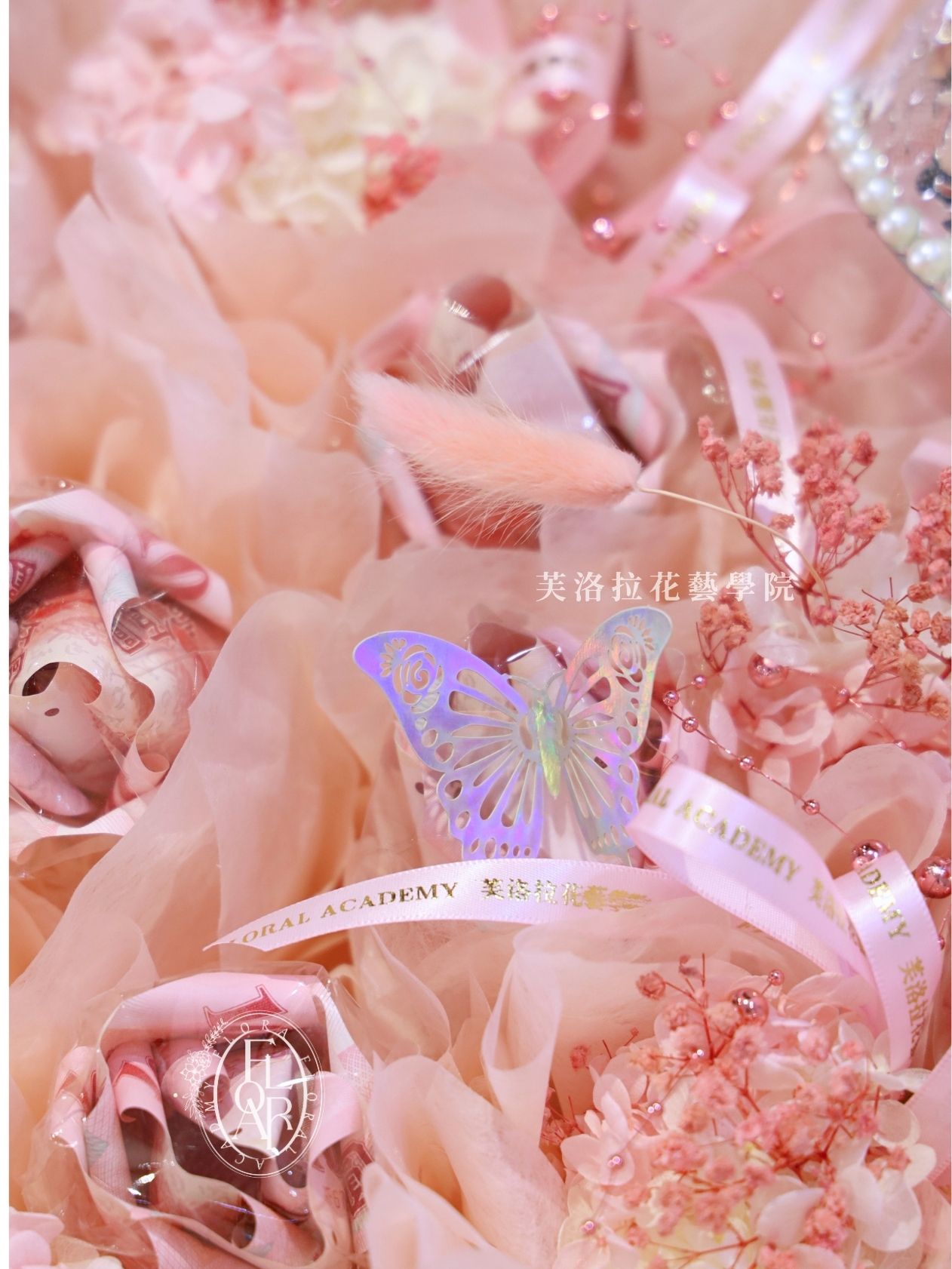鈔票玫瑰花束|《花冠盛典》|巨型永生花束|客訂製款:圖片 4