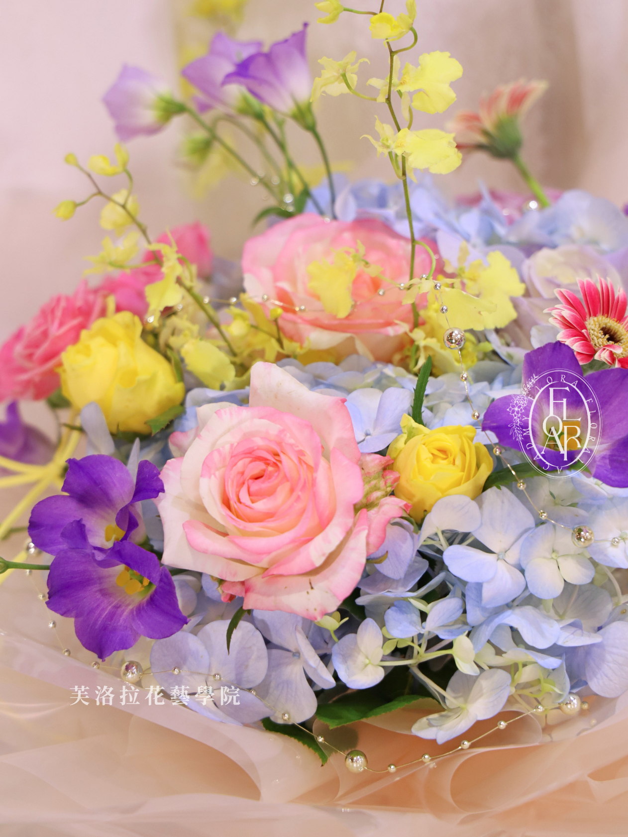 鮮花束|《Giardino Fiorito》|繡球花|春野花束:圖片 4