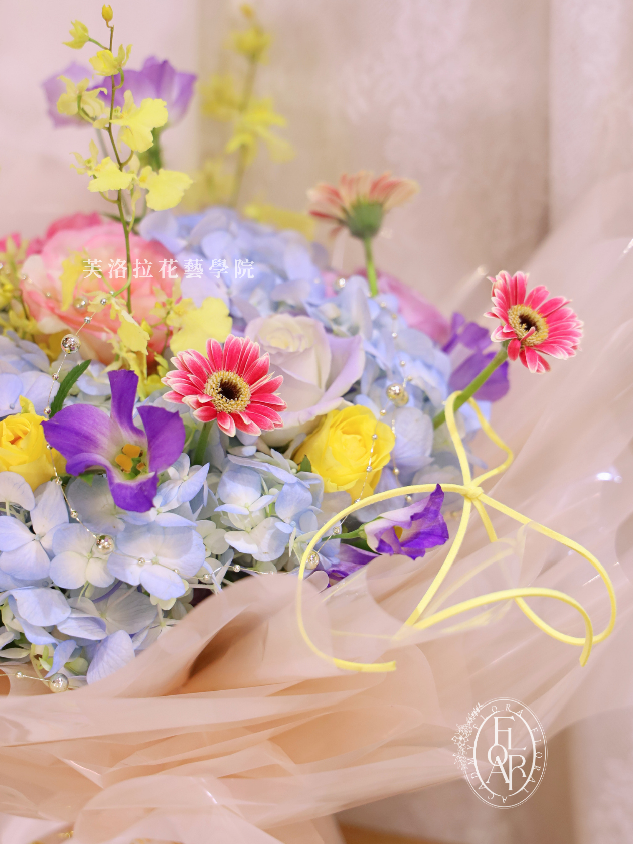鮮花束|《Giardino Fiorito》|繡球花|春野花束:圖片 5