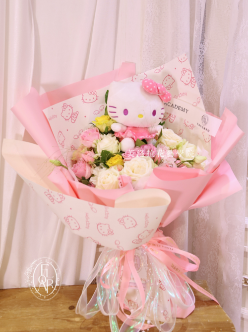 鮮花花束｜《蝴蝶結星球》｜Hello Kitty｜可愛花束