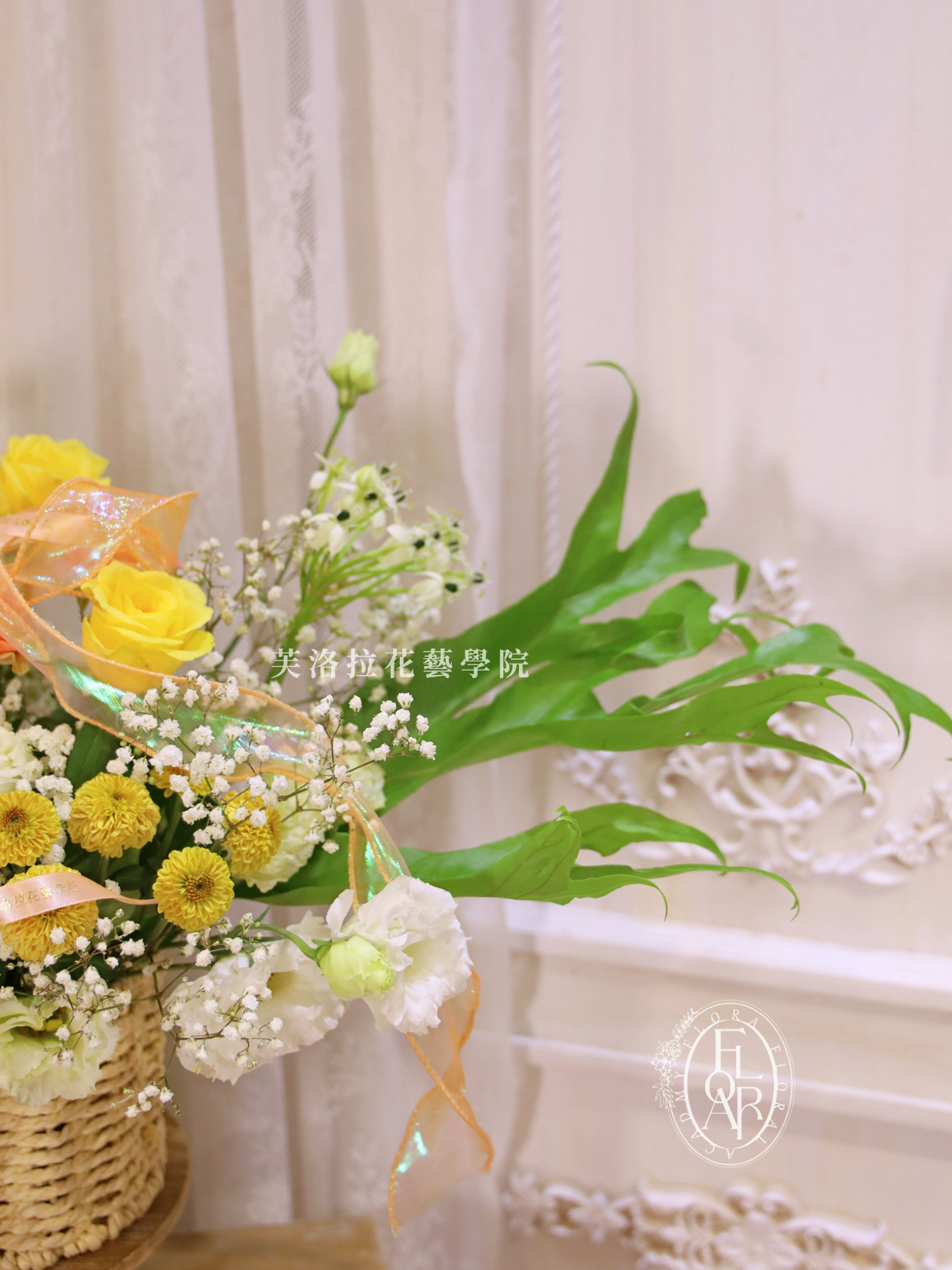 鮮花桌花|《晴園盛景》|黃玫瑰|客製花禮:圖片 4