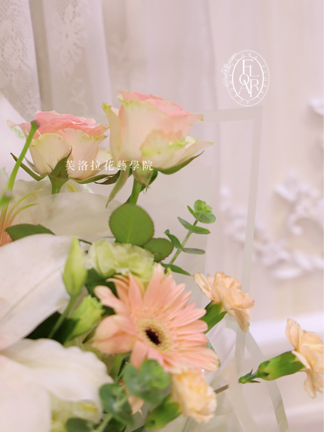 鮮花束|《春日序言》|百合玫瑰|氣質花束:圖片 3