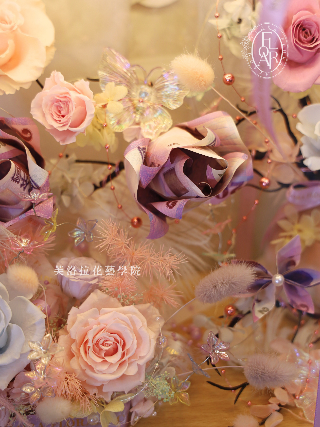 壓克力木盒|《Antiquaire》|永生鈔票花|質感花禮:圖片 4