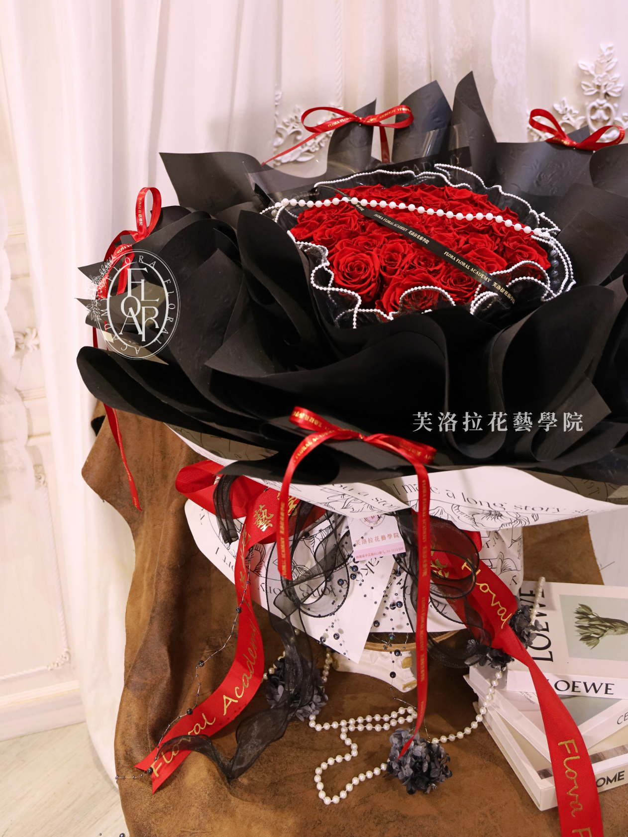 永生花束|《紅毯之夜》|紅玫瑰|豪華花束:圖片 3