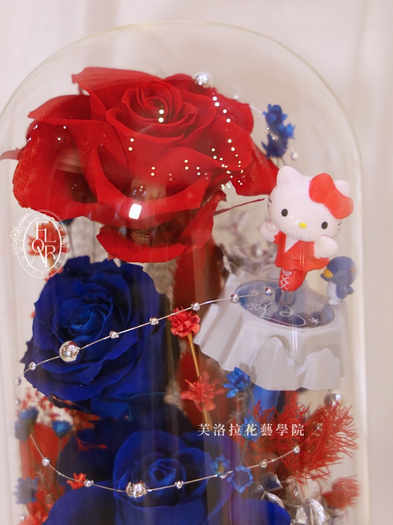 永生花玻璃罩|《The Bow Atelier》|永生花|Hello Kitty花禮:圖片 7