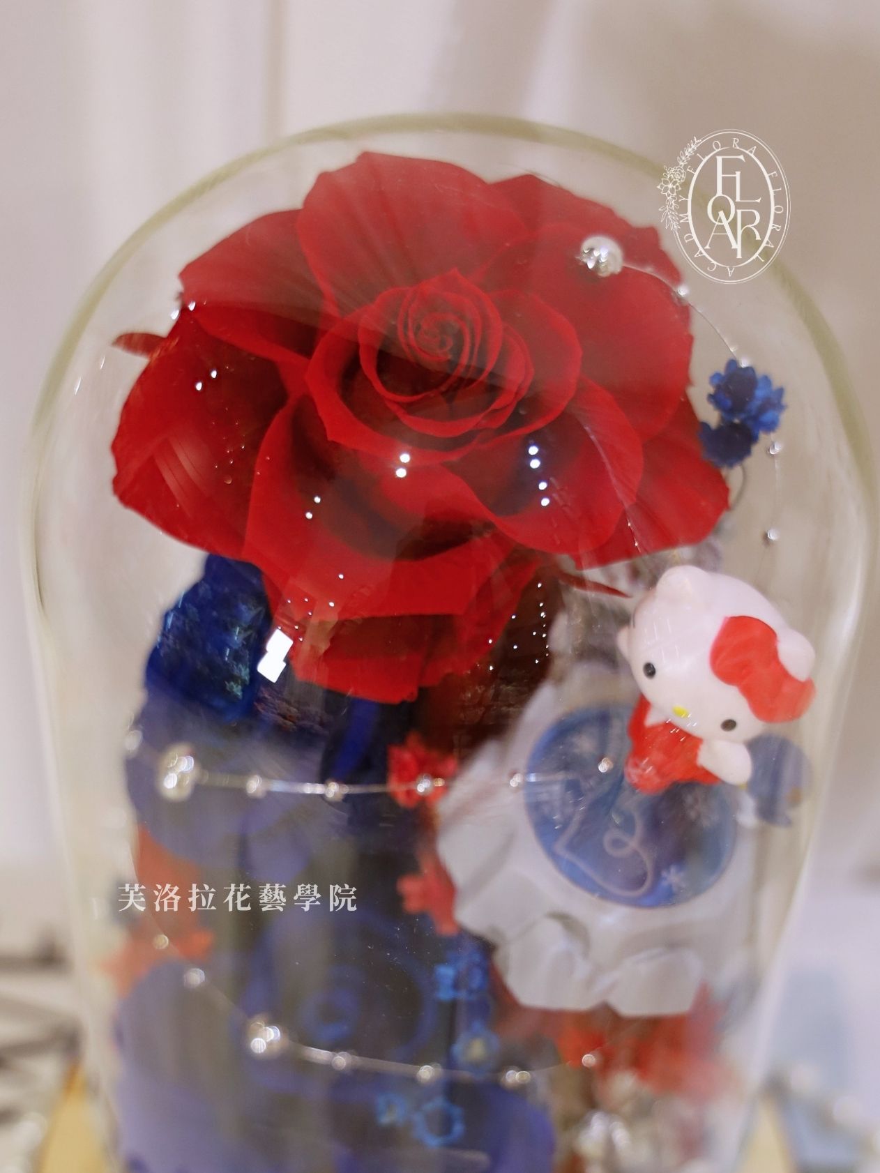 永生花玻璃罩|《The Bow Atelier》|永生花|Hello Kitty花禮:圖片 9