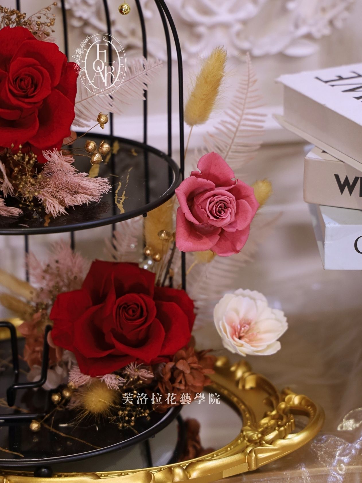永生花桌花|《The Gilded Gallery》|名片架|高級花禮:圖片 10