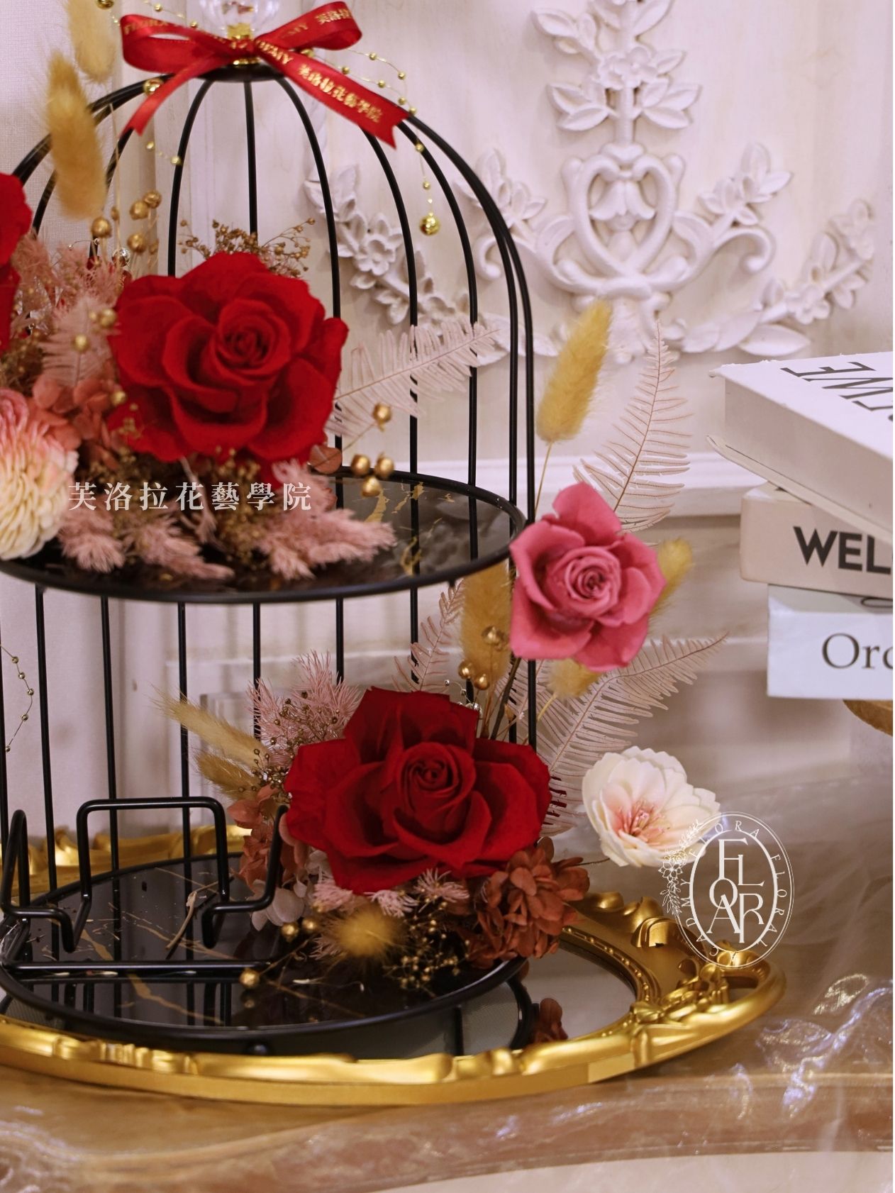 永生花桌花|《The Gilded Gallery》|名片架|高級花禮:圖片 7