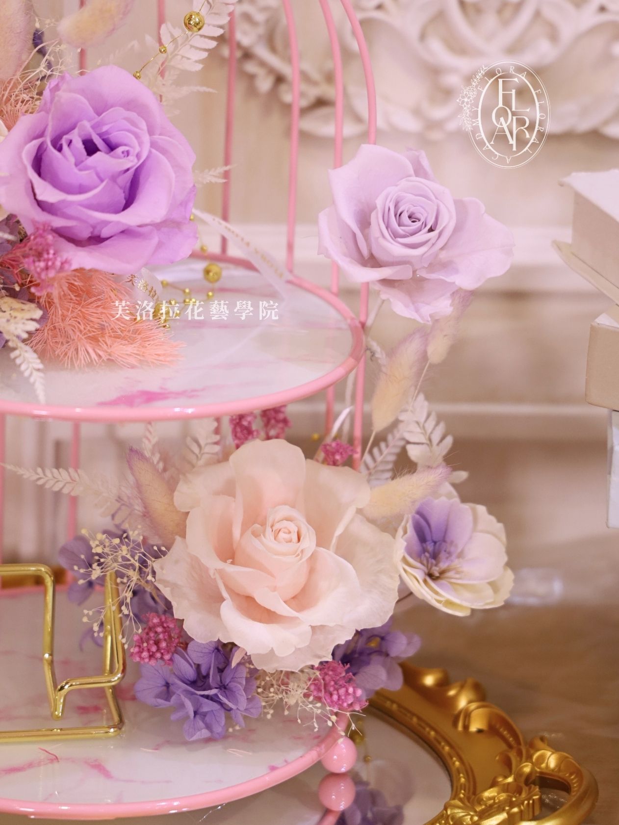 永生花桌花|《The Gilded Gallery》|名片架|高級花禮:圖片 4