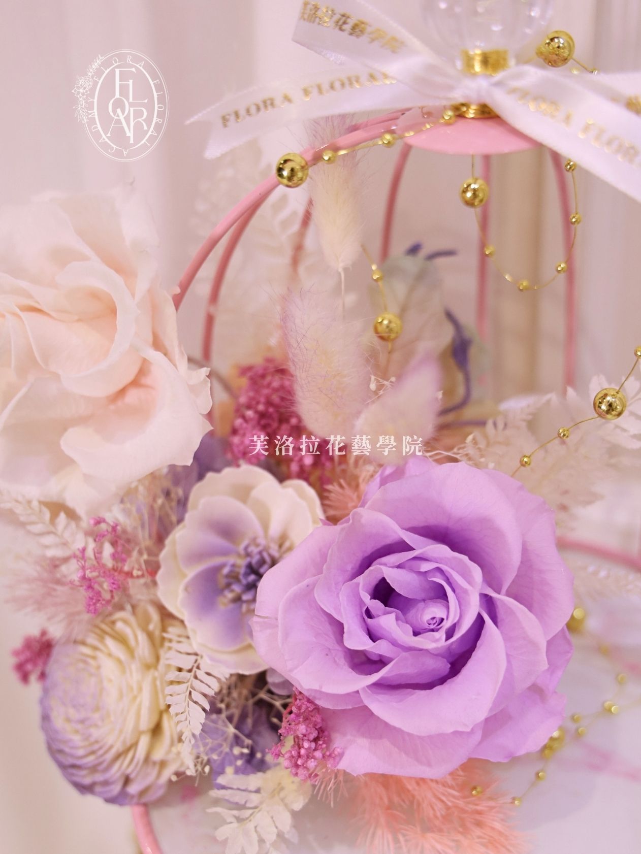 永生花桌花|《The Gilded Gallery》|名片架|高級花禮:圖片 3