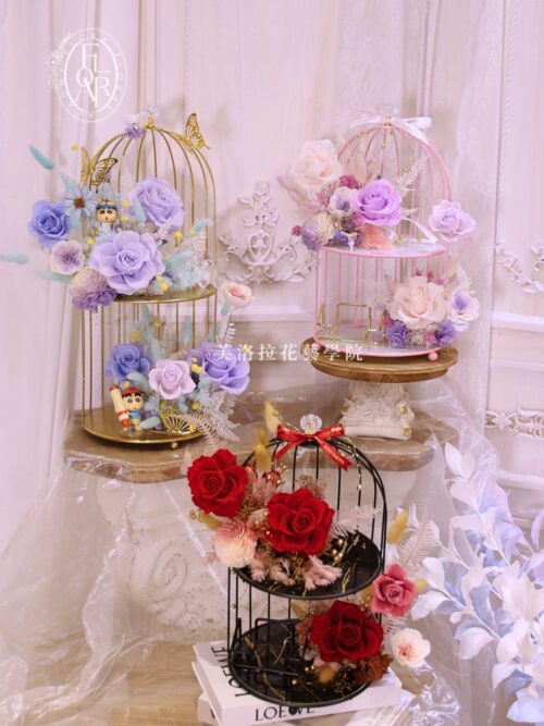 永生花桌花｜《The Gilded Gallery》｜名片架｜高級花禮