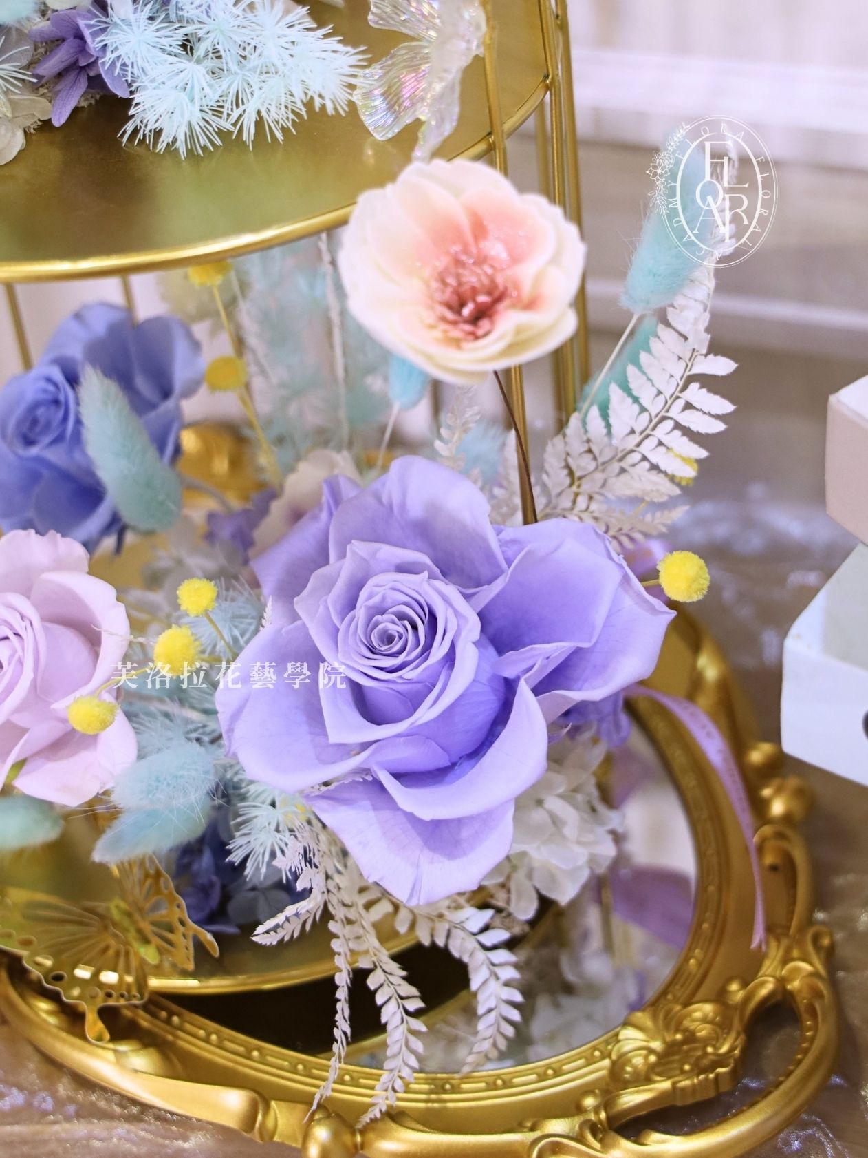 永生花桌花|《The Gilded Gallery》|名片架|高級花禮:圖片 18