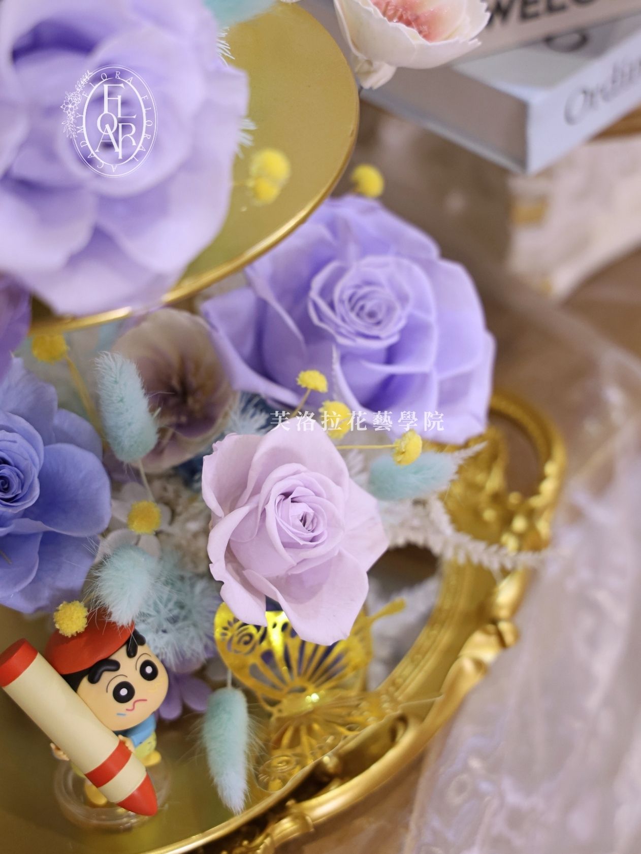永生花桌花|《The Gilded Gallery》|名片架|高級花禮:圖片 17