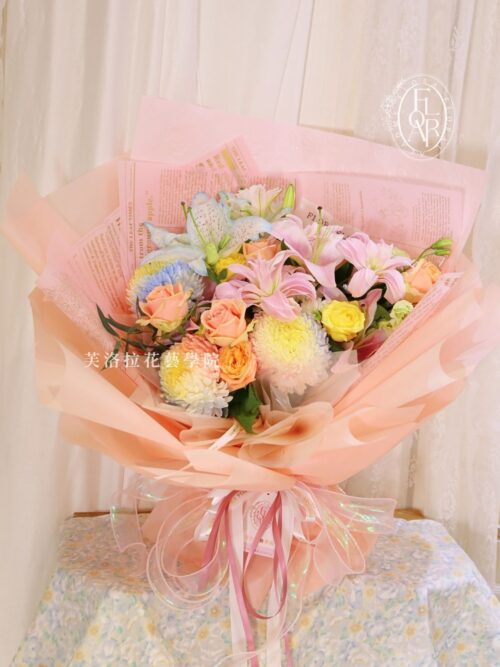 鮮花束｜《錦堂春滿》｜牡丹菊｜客製花禮